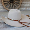 Western Brown Leather Hat Band with Conchos - The Outback