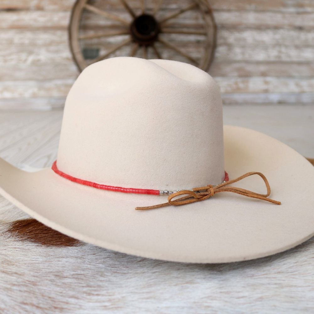 Red Jade Stone Hat Band