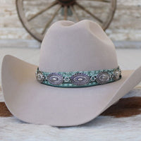 Antiqued Oval Concho Hat Band - Briscoe