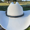 Horsehair Braided Blue Single Tassel Hat Band - Caleb