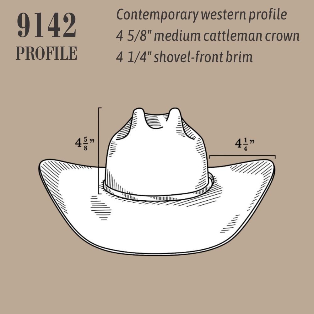 Stetson Acoustic 6X Cowboy Hat - Cattleman Crown