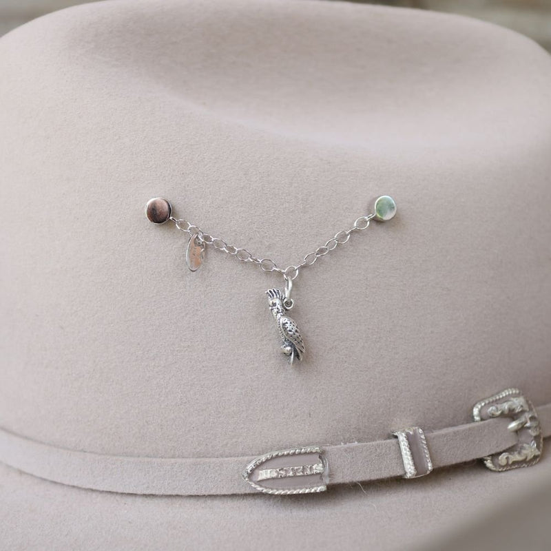 Cockatoo Charm Sterling Silver