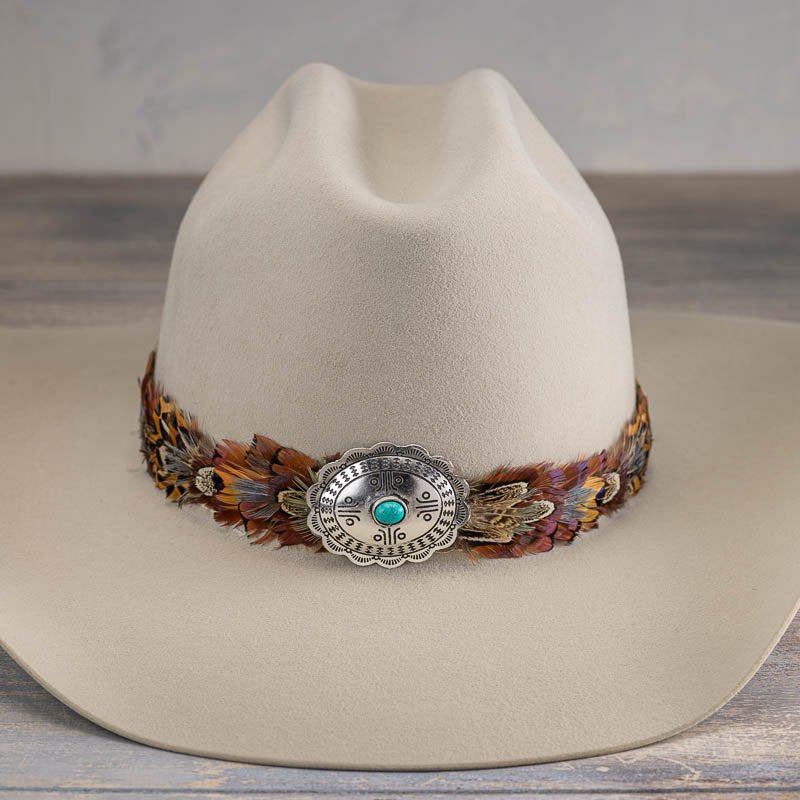 Western Feather Hat Band - Telluride
