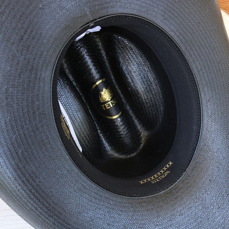 Stetson Coal Mine Black Straw Cowboy Hat