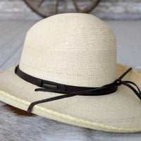 Stetson Calhoun Men's Palm Leaf Straw Cowboy Hat Gus Crown