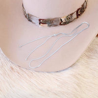 Silver Snake Chain Hat Band
