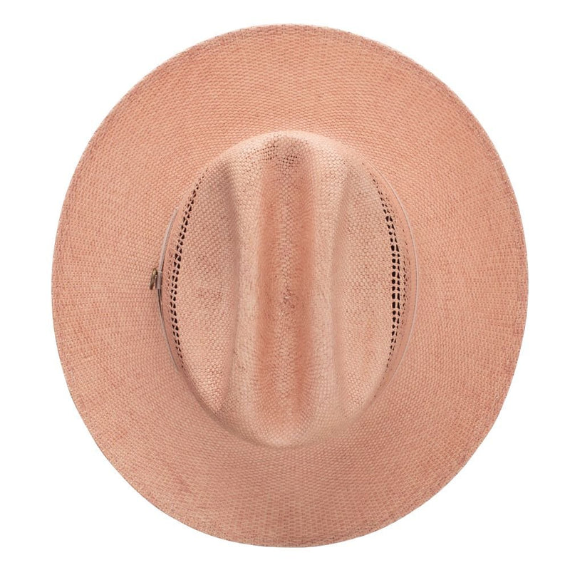 Stetson Redwood Apricot Straw Fedora Hat