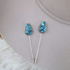 Blue Matrix Hat Pin