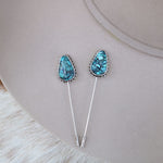 Blue Matrix Hat Pin
