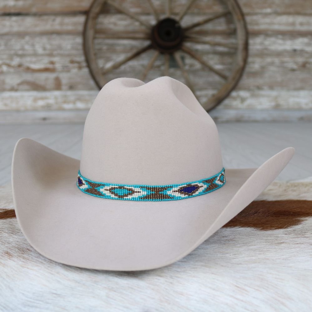 Beaded Hat band Austin Accent Beaded Cowboy Hat Bands | Greeley Hat Works main image 4