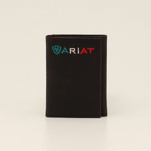 Ariat Men's Mexican Rowdy Tri-Fold Wallet
