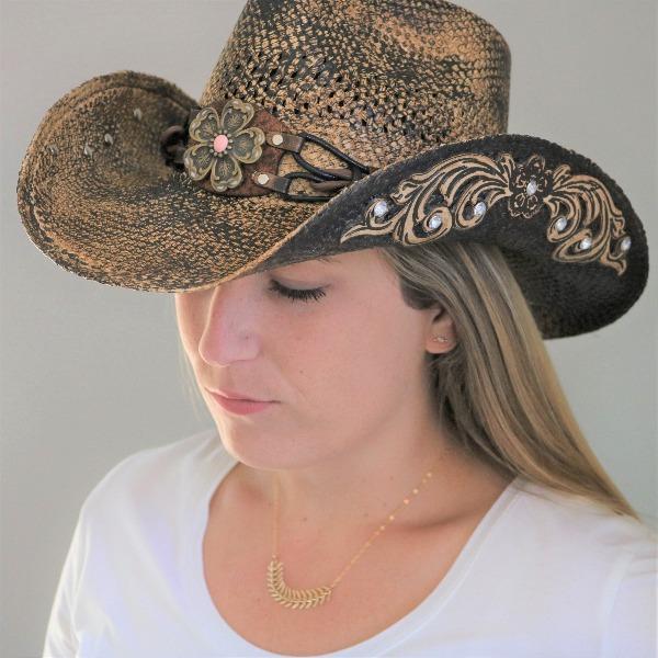 Women's Straw Western Hat | Stampede | The Bittersweet