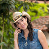 Women's Straw Cowboy Hat | Stampede | Concho