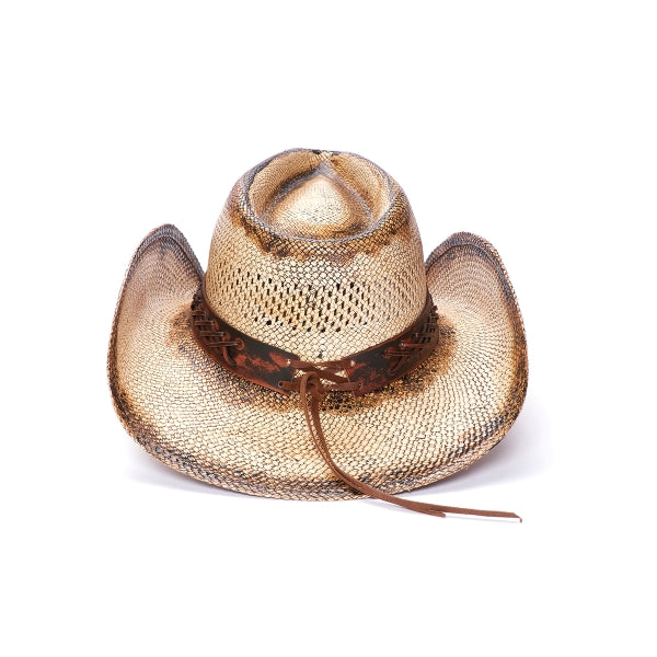 Women's Straw Cowboy Hat | Stampede | Concho