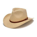 Straw Fedora Hat | Austral | Beige | Leather Band