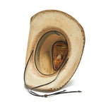 Women's Straw Cowboy Hat | Stampede | Chinstrap | Turquoise Concho
