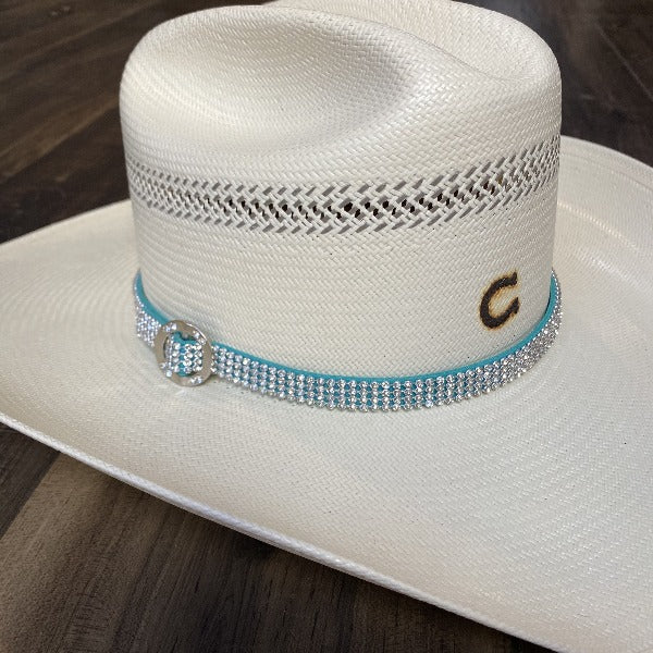 M&F Western Rhinestone Hat Band | Turquoise
