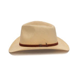 Straw Fedora Hat | Austral | Beige | Leather Band
