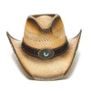 Women's Straw Cowboy Hat | Stampede | Leather Hat Band