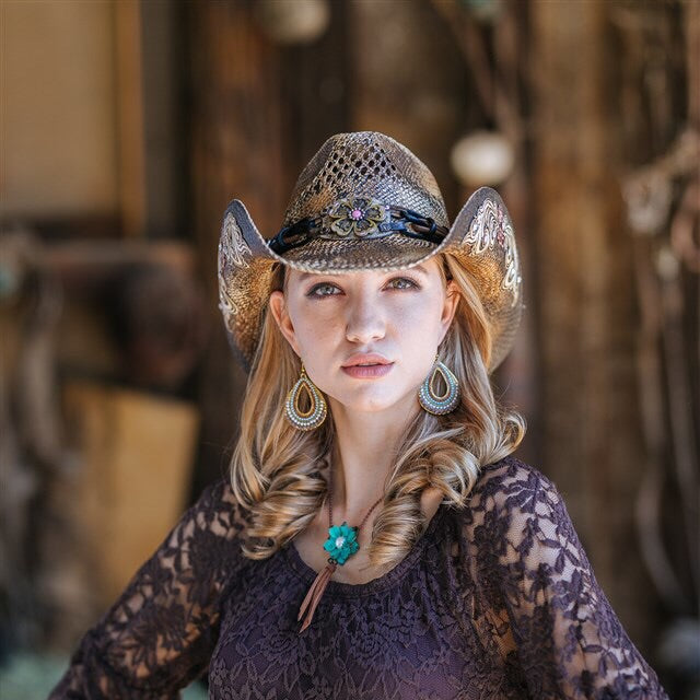 Women's Straw Western Hat | Stampede | The Bittersweet