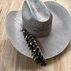Turkey White Stone Hat Feather