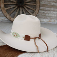 Western Beaded Hat Band - Sagebrush