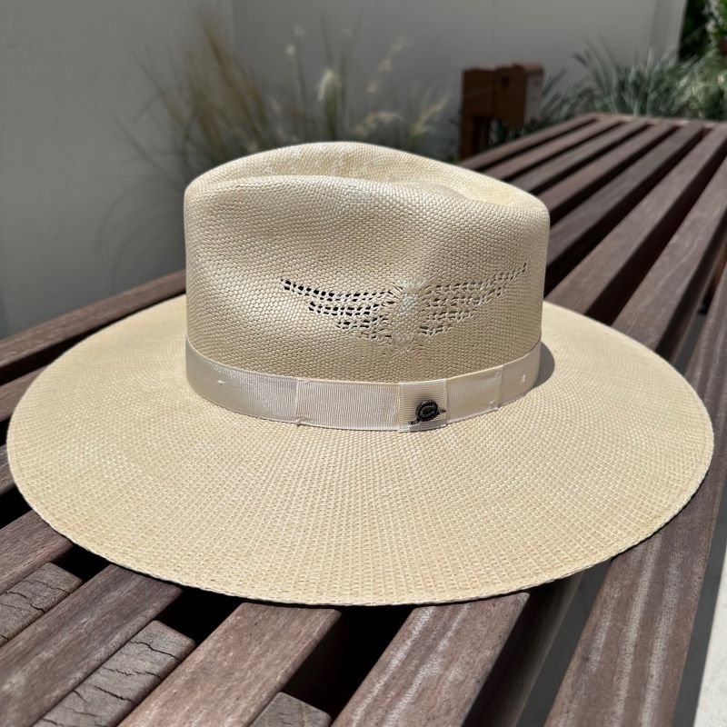 Charlie 1 Horse ビンテージハットBoneアイボリーstetson-