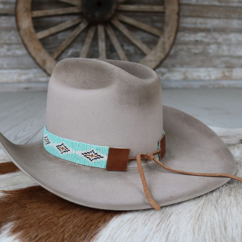 Western Beaded Hat Band - Paloma