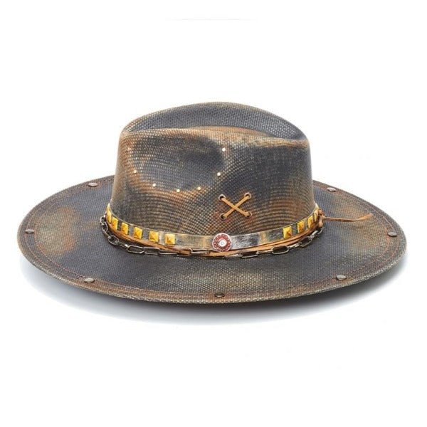 Canvas Rancher Hat | Stampede | Chain Band | Brown