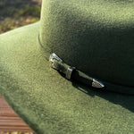 Serratelli Forest Green Wool Cowboy Hat
