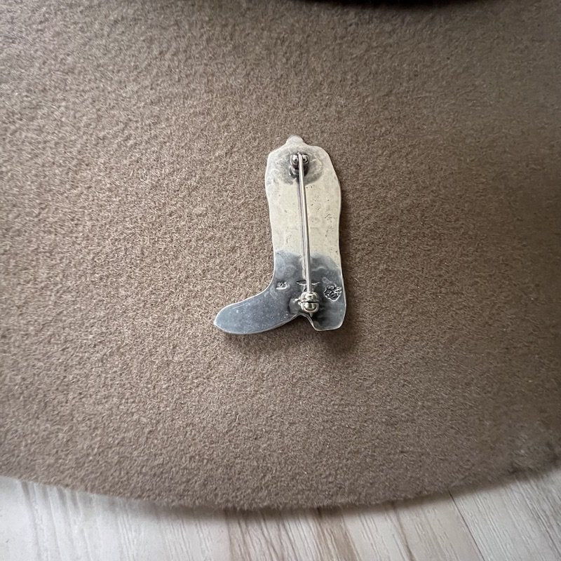 Peyote Bird Sterling Silver Boot Pin