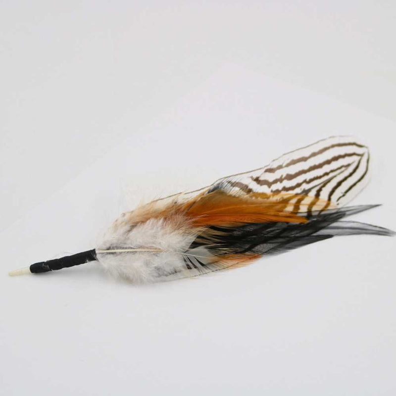 Feather Hat Accent - Zebra