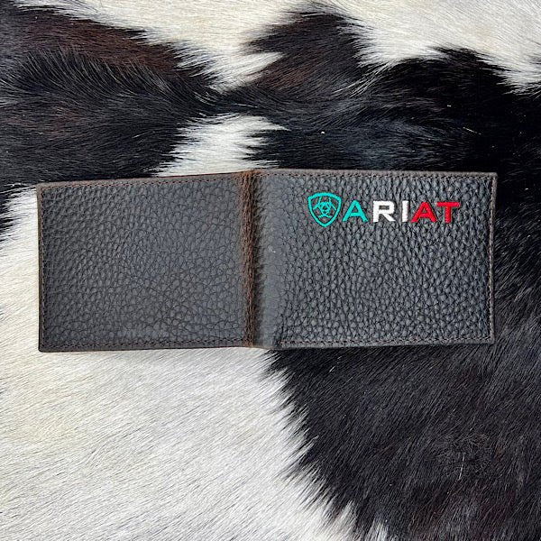 Ariat Men's Mexico Leather Bi-Fold Wallet