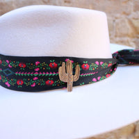 Peyote Bird Sterling Silver Cactus Pin