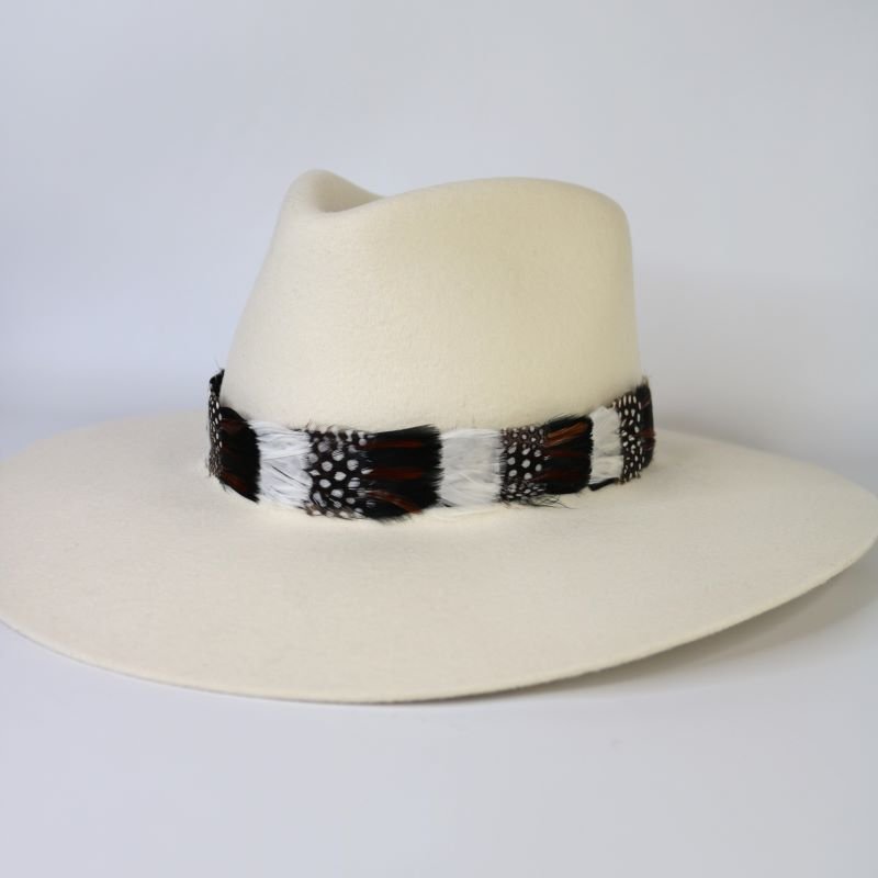 Western Feather Hat Band - Spotted