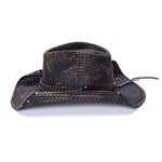 Canvas Cowboy Hat | Stampede | Rolled Brim | Black