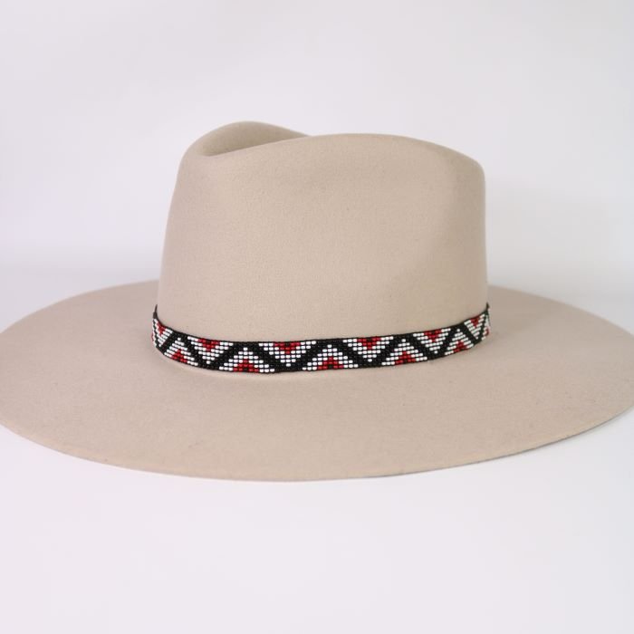 Western Beaded Hat Band - Chevron