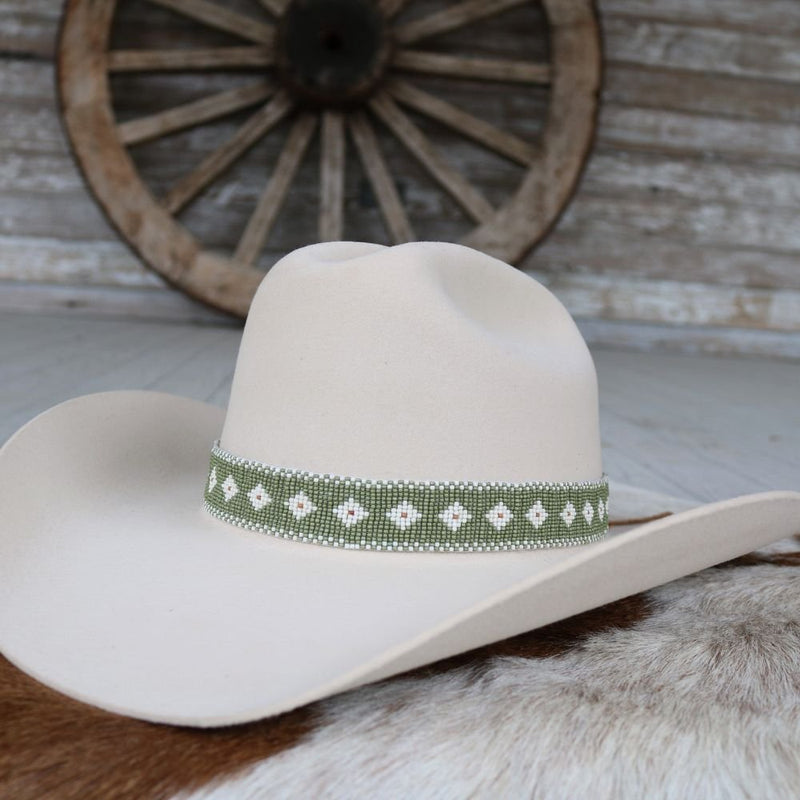 Western Beaded Hat Band - Daisey