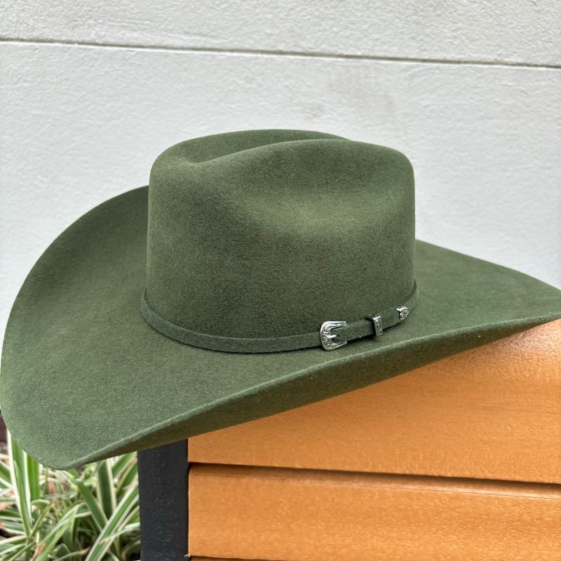 Serratelli Forest Green Wool Cowboy Hat