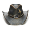Patriotic Men's Straw Cowboy Hat | Stampede | Longhorn Skull