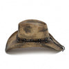 Men's Distressed Straw Cowboy Hat | Stampede | Slashed