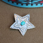Double D Ranch Sterling Silver Star Hat Pin