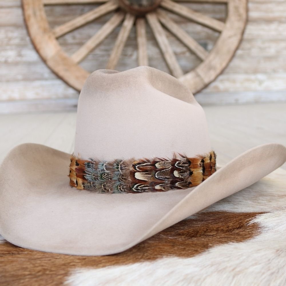 Wide Feather Hat Band for Cowboy Hat – Western Hat Accessory