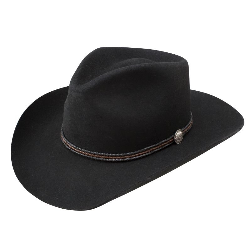 Stetson Black Wool Woodrow Hat