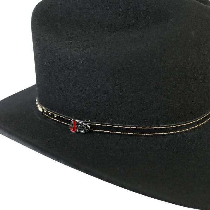 Hills Lane Wool – Willow 2X Justin Hat Hat Black Cowboy