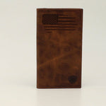 Ariat Leather USA Flag Bifold Rodeo Wallet