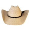 Justin Bent Rail Buckhorn Palm Leaf Cowboy Hat