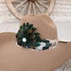 Western Feather Hat Band - Royal