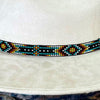Western Beaded Hat Band - Aztec