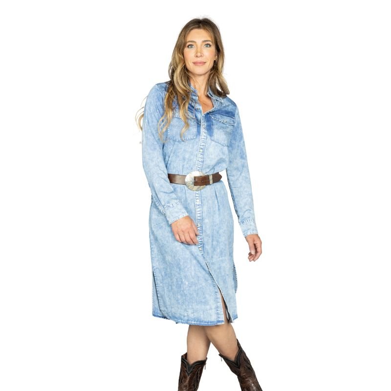 Kimes Ranch Sundowner Dress Light Denim – Willow Lane Hat Co. Kimes Ranch Sundowner Dress Light Denim – Willow Lane Hat Co.